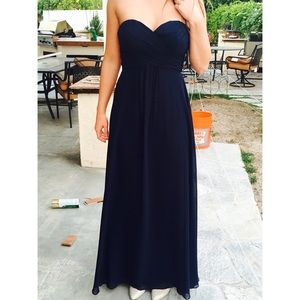 Navy Blue Bridesmaids Dress