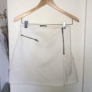 High waisted mini skirt