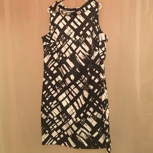 Versatile black and white dress