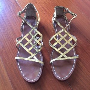 Tory Burch Gold Gladiator Sandal