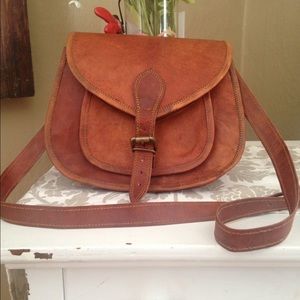 Leather satchel