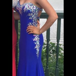 Size 0 royal blue prom dress
