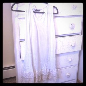 White Top extender with lace