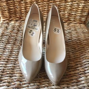 Calvin Klein Nude Patent Pumps