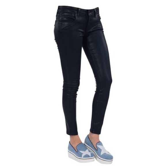 Burberry Brit low rise skinny coated jeans