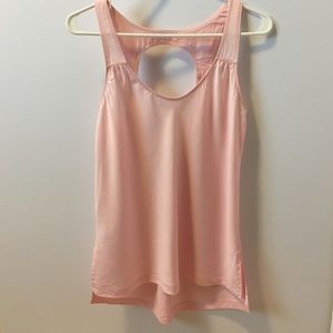 Lululemon open back tank  top, light pink