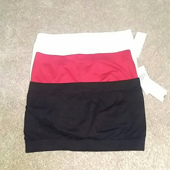 Bundle of three NWT stretchy bandeau tops