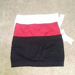 Bundle of three NWT stretchy bandeau tops