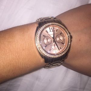 Rose gold Michael Kors watch