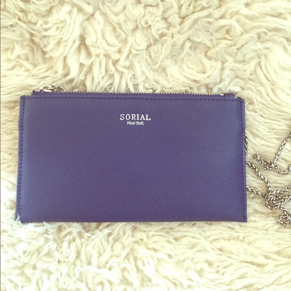 Sorial Saffiano Navy Cross Body Bag