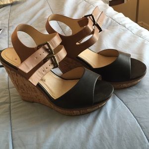 Adorable cork wedges