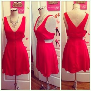 Red Cutout Dress