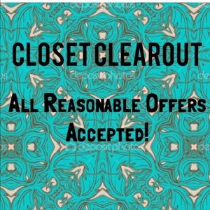Clearing out my closet!