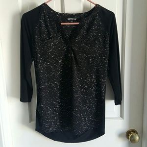 Black 3/4 Sleeve Top