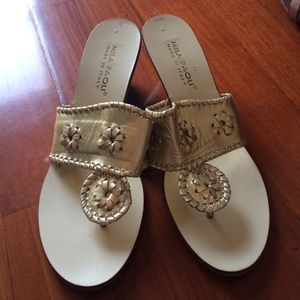 Mila Paoli Leather Wedge