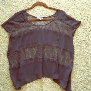 Loose fitting blouse with tube top