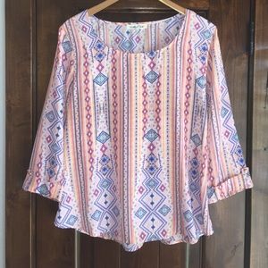 Bright patterned top