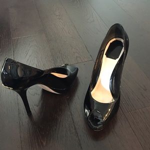 Miss Dior black sexy patent leather stilettos