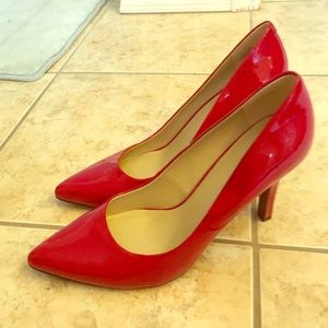 Red Nine West Heels