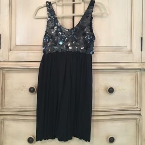 Alice & Olivia Black Sequins Party Dress