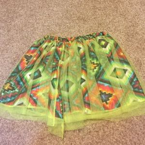 aztec print skirt