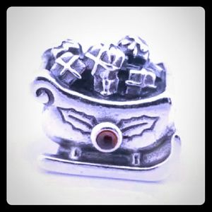 PANDORA Sterling Silver Santa's Sleigh Charm