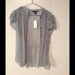 NWT Banana Republic Sheer Blouse