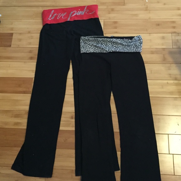 2 pairs Victoria's Secret yoga pants