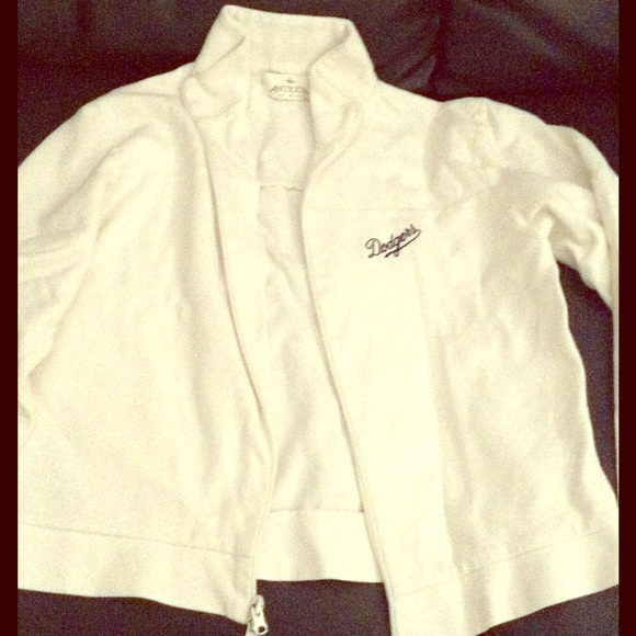 White Dodger sweater
