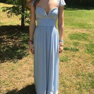 Light blue prom dress from Lulu's