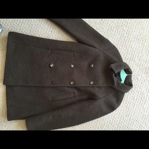 Zara green wool coat