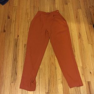 aa crepe pants - umber