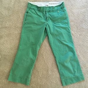 Anthropologie green capris - size 2