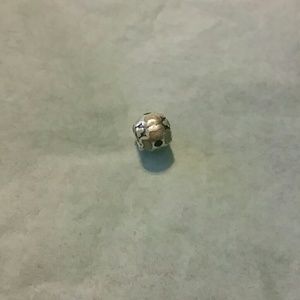 Old Pandora white enamel flower charm!!!