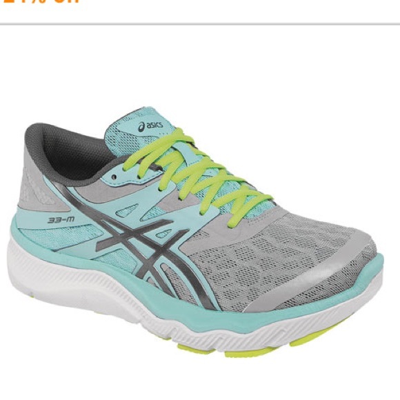 ASICS 33-M women's Grey/charcoal/mint