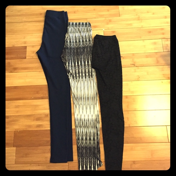 3 pair leggings/tights
