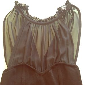 Bebe black party top