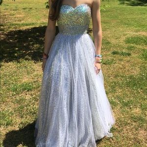 Iridescent Tiffany Ballgown
