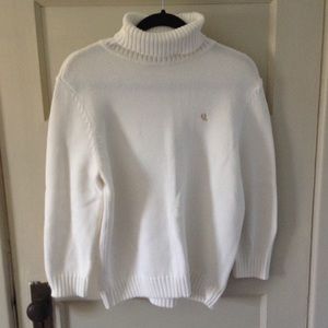 White Ralph Lauren turtleneck