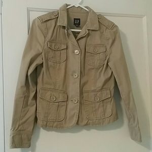 Khaki military style jacket