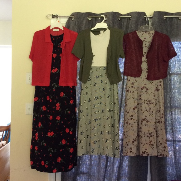 Three long dresses