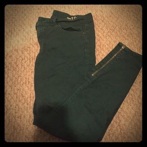 Hunter green skinny jeans