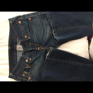 Orange & Cream - dark True Religion Blue Jeans