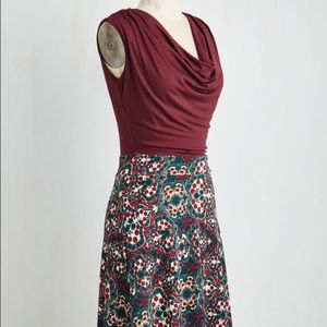 Pretty Packages Dress in Spanish Tile (ModCloth)