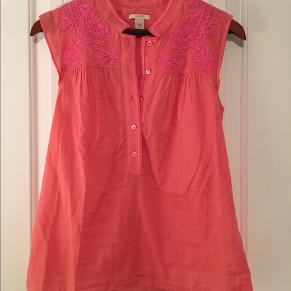 J. Crew cap sleeve shirt