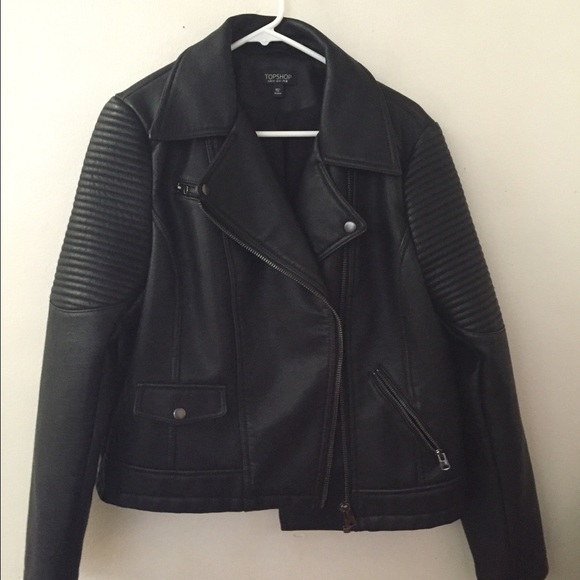 Topshop Faux Leather Jacket
