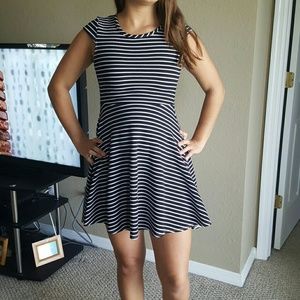 Striped Skater Dress