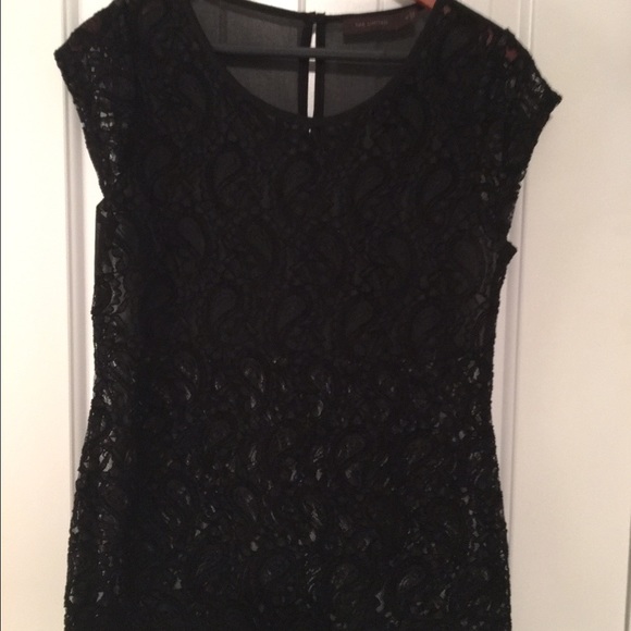 Limited brand Black lace shirt