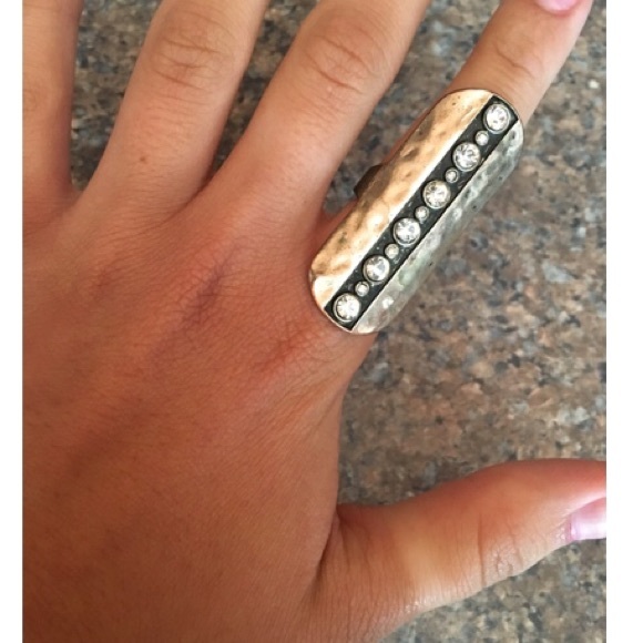 Cute Silver Studded ring