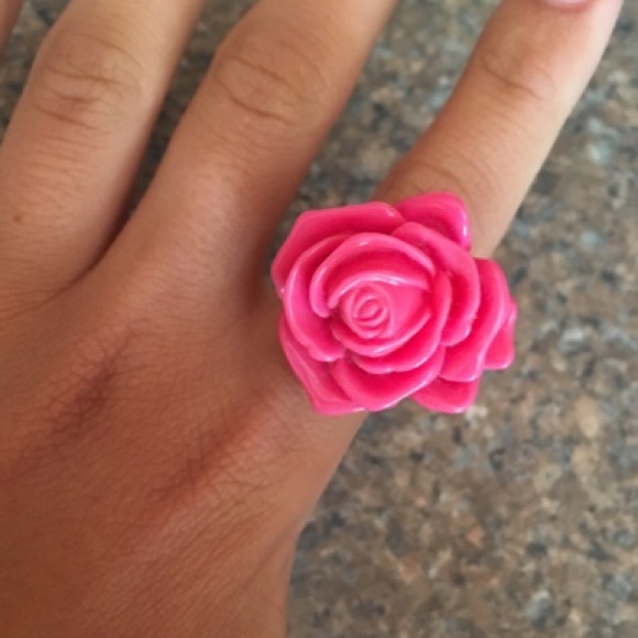 Pink Flower Ring